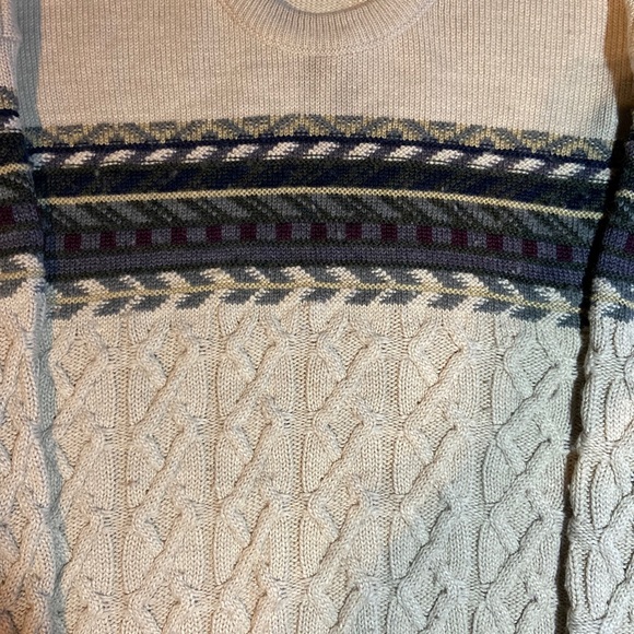 Vtg Knights Of The Round Table Sweatshirt Sweater Men's XL Crew Neck Color Knit - Picture 2 of 6